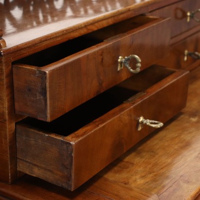 Louis Philippe Writing Desk Walnut Italy XIX Century