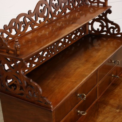 Louis Philippe Writing Desk Walnut Italy XIX Century