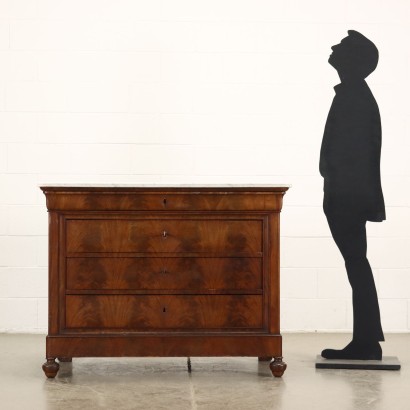 Commode Louis Philippe Acajou Italie XIX Siècle