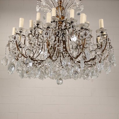 antiquariato, lampadario, antiquariato lampadari, lampadario antico, lampadario antico italiano, lampadario di antiquariato, lampadario neoclassico, lampadario del 800,Grande Lampadario in Cristallo