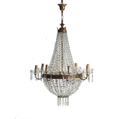 antiquariato, lampadario, antiquariato lampadari, lampadario antico, lampadario antico italiano, lampadario di antiquariato, lampadario neoclassico, lampadario del 800,Lampadario a Mongolfiera in Stile Impero