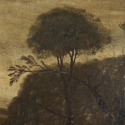 Paesaggio fluviale con figure
