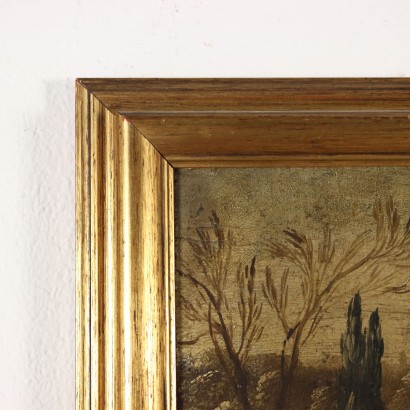 Paesaggio fluviale con figure