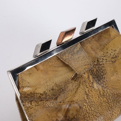 moda vintage, vintage italiano, borsa vintage, borsa rettile,Pochette Vintage in Rettile