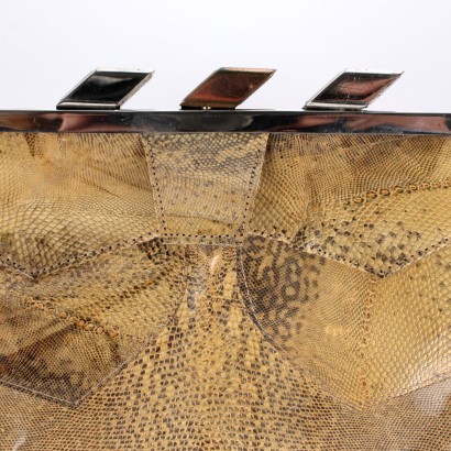 moda vintage, vintage italiano, borsa vintage, borsa rettile,Pochette Vintage in Rettile