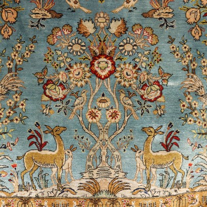 antiquariato, tappeto, antiquariato tappeti, tappeto antico, tappeto di antiquariato, tappeto neoclassico, tappeto del 900,Tappeto Kum - Iran