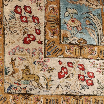 antiquariato, tappeto, antiquariato tappeti, tappeto antico, tappeto di antiquariato, tappeto neoclassico, tappeto del 900,Tappeto Kum - Iran
