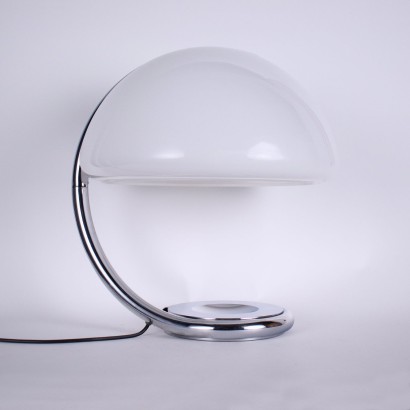 Martinelli Luce Serpente Lamp Metal Italy 1970s