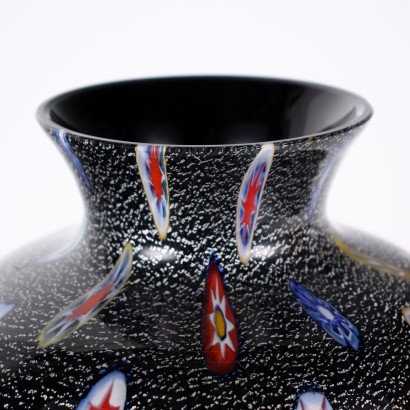modernariato, modernariato di design, vaso, vaso modernariato, vaso di modernariato, vaso italiano, vaso vintage, vaso anni '60, vaso design anni 60,Vaso in Vetro Michielotto