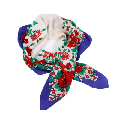 Foulard Vintage YSL Soie France Années 1980