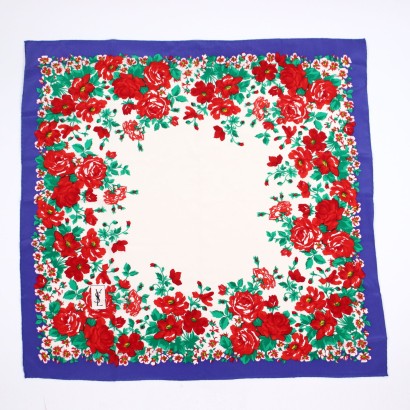 Foulard Vintage YSL Soie France Années 1980