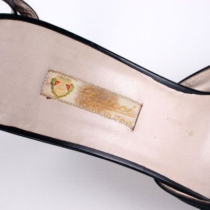 moda vintage, sandalo vintage, scarpe anni 50, scarpe gucci, sandalo gucci, gucci vintage,Sandali Vintage Gucci