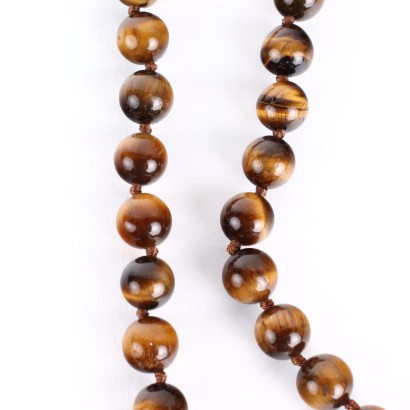 moda vintage, gioiellio vintage, collana vintage, collana occhio di tigre, anni 70,Collana Occhio di Tigre Vintage