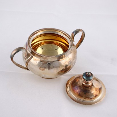 antiquariato, servizio da tavola, antiquariato servizio da tavola, servizio da tavola antico, servizio da tavola antico italiano, servizio da tavola di antiquariato, servizio da tavola neoclassico, servizio da tavola del 800,Servizio da Te in Argento Pampaloni Fi