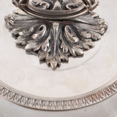 antigüedades, objetos, objetos antiguos, objetos antiguos, objetos antiguos italianos, objetos antiguos, objetos neoclásicos, objetos del siglo XIX, plato de verduras de plata Romeo Miracoli