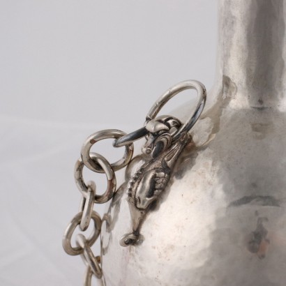 antiquariato, oggettistica, antiquariato oggettistica, oggettistica antica, oggettistica antica italiana, oggettistica di antiquariato, oggettistica neoclassico, oggettistica del 800,Fiasca in Argento De Vecchi Gabriele M