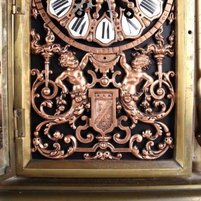 antiquariato, orologio, antiquariato orologio, orologio antico, orologio antico italiano, orologio di antiquariato, orologio neoclassico, orologio del 800, orologio a pendolo, orologio da parete,Trittico Orologio