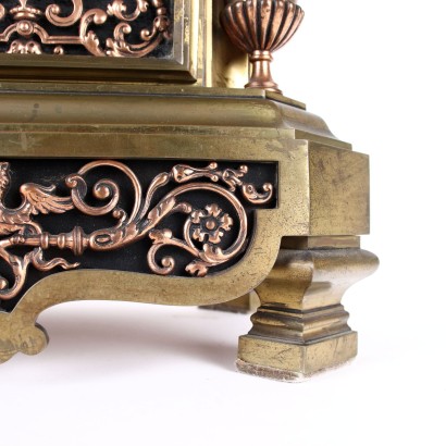 antiquariato, orologio, antiquariato orologio, orologio antico, orologio antico italiano, orologio di antiquariato, orologio neoclassico, orologio del 800, orologio a pendolo, orologio da parete,Trittico Orologio