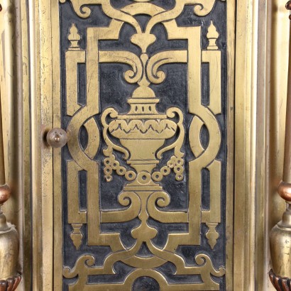 antiquariato, orologio, antiquariato orologio, orologio antico, orologio antico italiano, orologio di antiquariato, orologio neoclassico, orologio del 800, orologio a pendolo, orologio da parete,Trittico Orologio