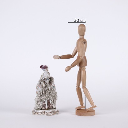 Dame en Porcelaine de Luigi Fabris Italie XX Siècle