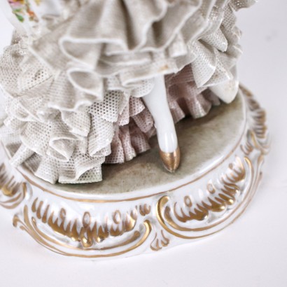 Dame en Porcelaine de Luigi Fabris Italie XX Siècle