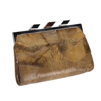 moda vintage, vintage italiano, borsa vintage, borsa rettile,Pochette Vintage in Rettile