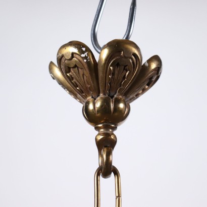 antiquariato, lampadario, antiquariato lampadari, lampadario antico, lampadario antico italiano, lampadario di antiquariato, lampadario neoclassico, lampadario del 800,Lampadario in Vetro e Ottone