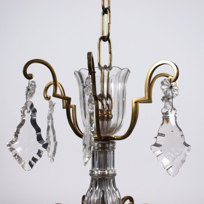 antiquariato, lampadario, antiquariato lampadari, lampadario antico, lampadario antico italiano, lampadario di antiquariato, lampadario neoclassico, lampadario del 800,Lampadario in Vetro e Ottone