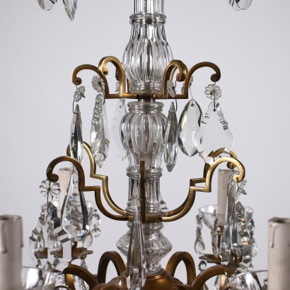 antiquariato, lampadario, antiquariato lampadari, lampadario antico, lampadario antico italiano, lampadario di antiquariato, lampadario neoclassico, lampadario del 800,Lampadario in Vetro e Ottone