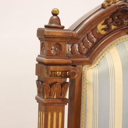 Group of 7 Neo-Renaissance Chairs Walnut Italy XIX Century