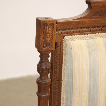 Group of 7 Neo-Renaissance Chairs Walnut Italy XIX Century