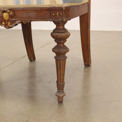 Group of 7 Neo-Renaissance Chairs Walnut Italy XIX Century