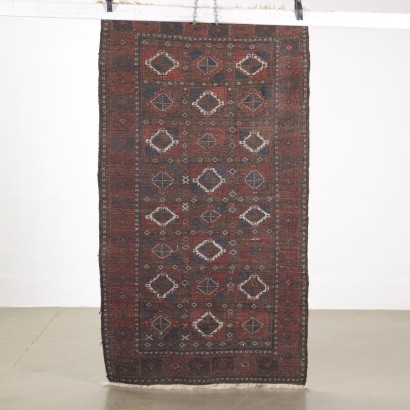 Beluchi Carpet Wool Big Knot Iran 1950s-1960s