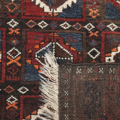 Beluchi Carpet Wool Big Knot Iran 1950s-1960s
