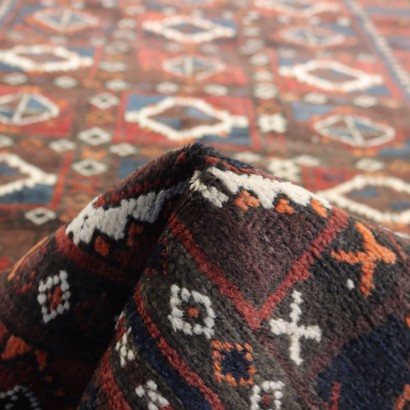 Beluchi Carpet Wool Big Knot Iran 1950s-1960s