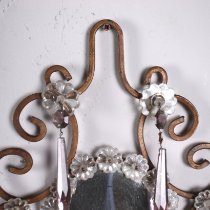 antiquariato, applique, antiquariato applique, applique antiche, applique antiche italiane, applique di antiquariato, applique neoclassico, applique del 800,Coppia di Applique in Metallo Dorato