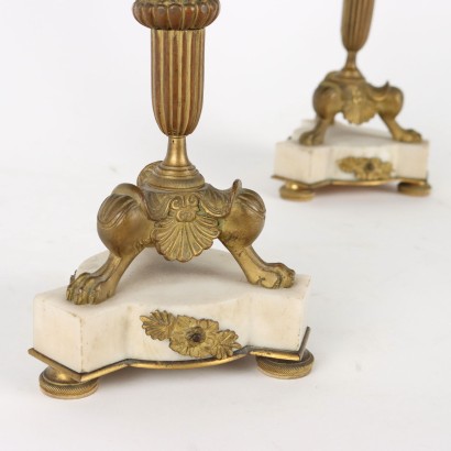 Triptych Clock Bronze France XIX Century
