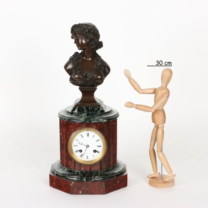 Rodier Tischuhr Bronze Frankreich XIX Jhd