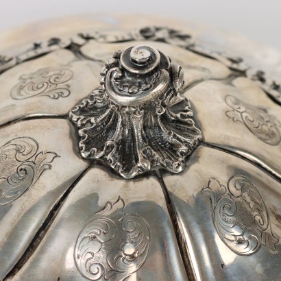 antigüedades, objetos, objetos antiguos, objetos antiguos, objetos antiguos italianos, objetos antiguos, objetos neoclásicos, objetos del siglo XIX, caja de plata