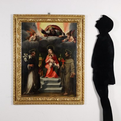 Huile sur Toile Sujet Sacré Italie XVI-XVII Siècle