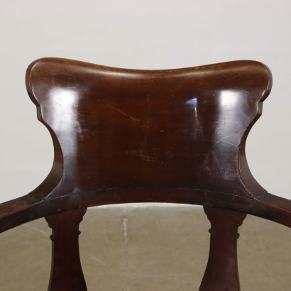 antigüedades, sillón, sillones antiguos, sillón antiguo, sillón italiano antiguo, sillón antiguo, sillón neoclásico, sillón siglo XIX, sillón giratorio