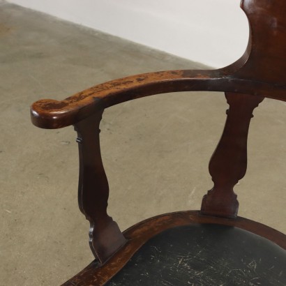 antigüedades, sillón, sillones antiguos, sillón antiguo, sillón italiano antiguo, sillón antiguo, sillón neoclásico, sillón siglo XIX, sillón giratorio