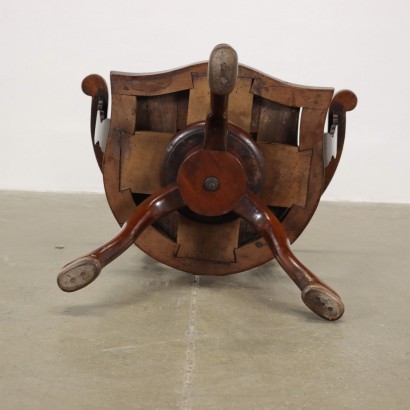 antigüedades, sillón, sillones antiguos, sillón antiguo, sillón italiano antiguo, sillón antiguo, sillón neoclásico, sillón siglo XIX, sillón giratorio