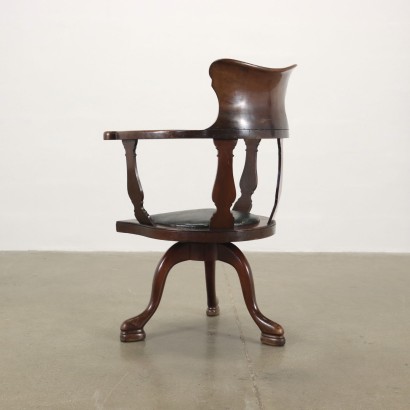 antigüedades, sillón, sillones antiguos, sillón antiguo, sillón italiano antiguo, sillón antiguo, sillón neoclásico, sillón siglo XIX, sillón giratorio