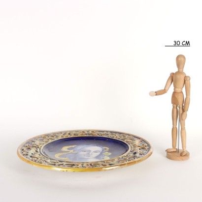 antiquariato, piatto, antiquariato piatti, piatto antico, piatto antico italiano, piatto di antiquariato, piatto neoclassico, piatto del 800,Piatto S. C. Luca Robbia