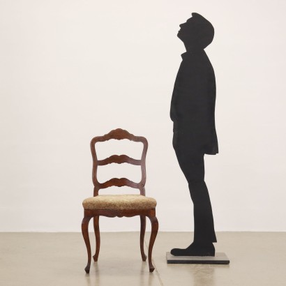 antigüedad, silla, sillas antiguas, silla antigua, silla italiana antigua, silla antigua, silla neoclásica, silla del siglo XIX, Grupo de sillas de estilo barroco