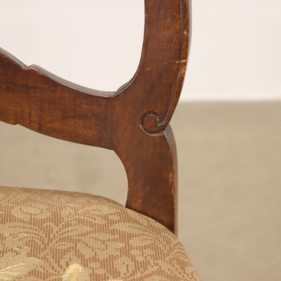 antigüedad, silla, sillas antiguas, silla antigua, silla italiana antigua, silla antigua, silla neoclásica, silla del siglo XIX, Grupo de sillas de estilo barroco