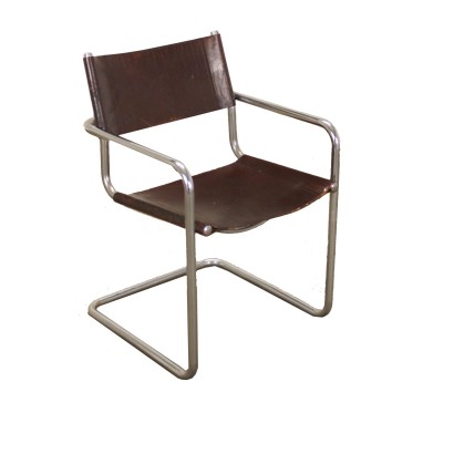 Bauhaus Stil Stuhl Metall Italien 1960er