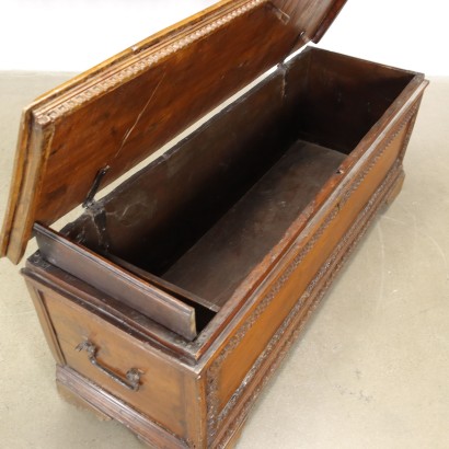 antigüedades, baúl, baúles antiguos, baúl antiguo, baúl antiguo italiano, baúl antiguo, baúl neoclásico, baúl del siglo XIX, baúl de nogal