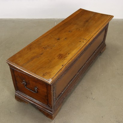 antigüedades, baúl, baúles antiguos, baúl antiguo, baúl antiguo italiano, baúl antiguo, baúl neoclásico, baúl del siglo XIX, baúl de nogal